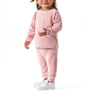 Baby Girl Velour Top & Legging Set 2pc Outfit size 18 months